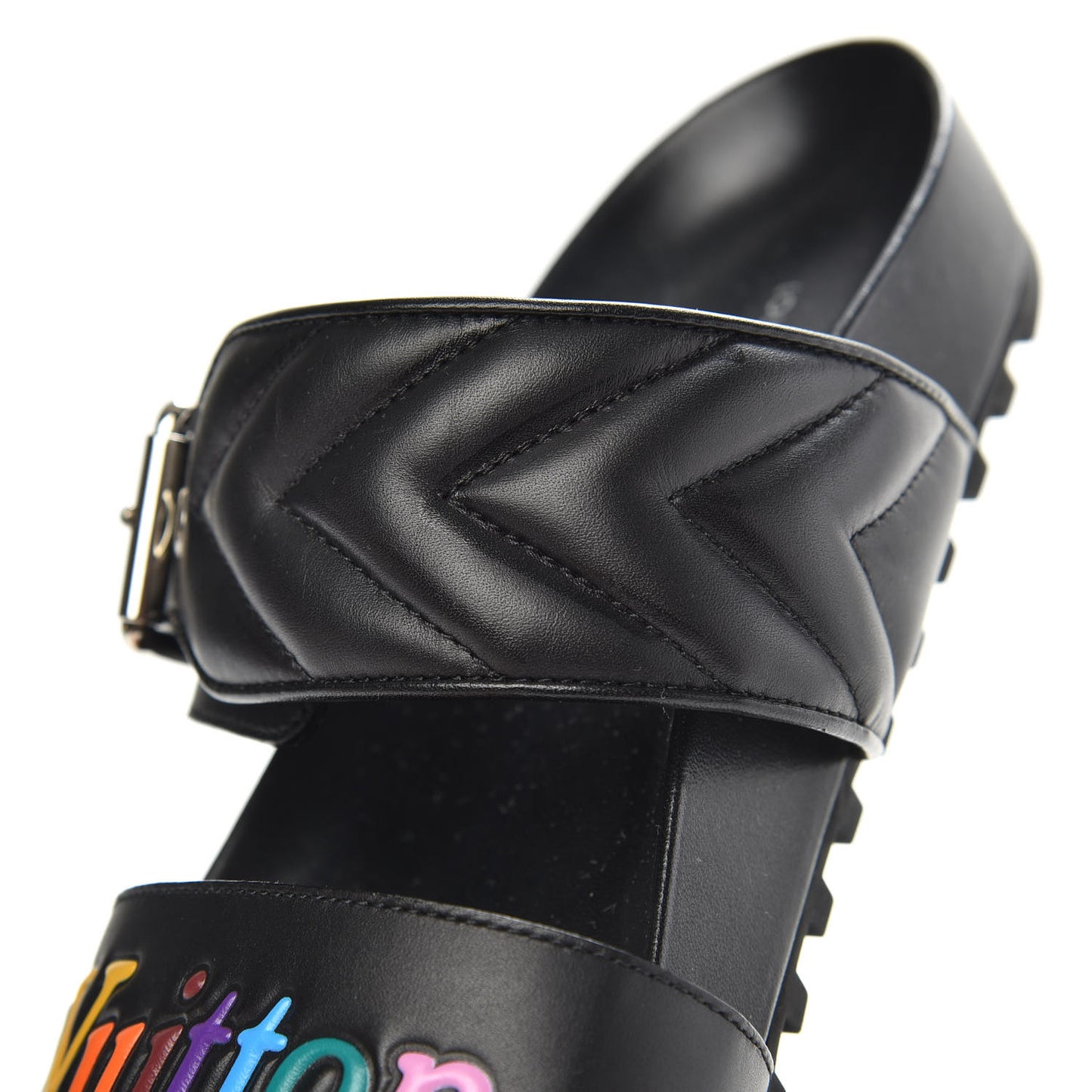 Calfskin New Wave Bom Dia Mule Sandals 37 Black