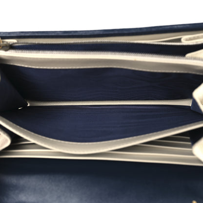Gucci Vintage Effect Calfskin Matelasse Diagonal Torchon GG Marmont Chain Wallet Mystic White Blue Agata 6 of 13