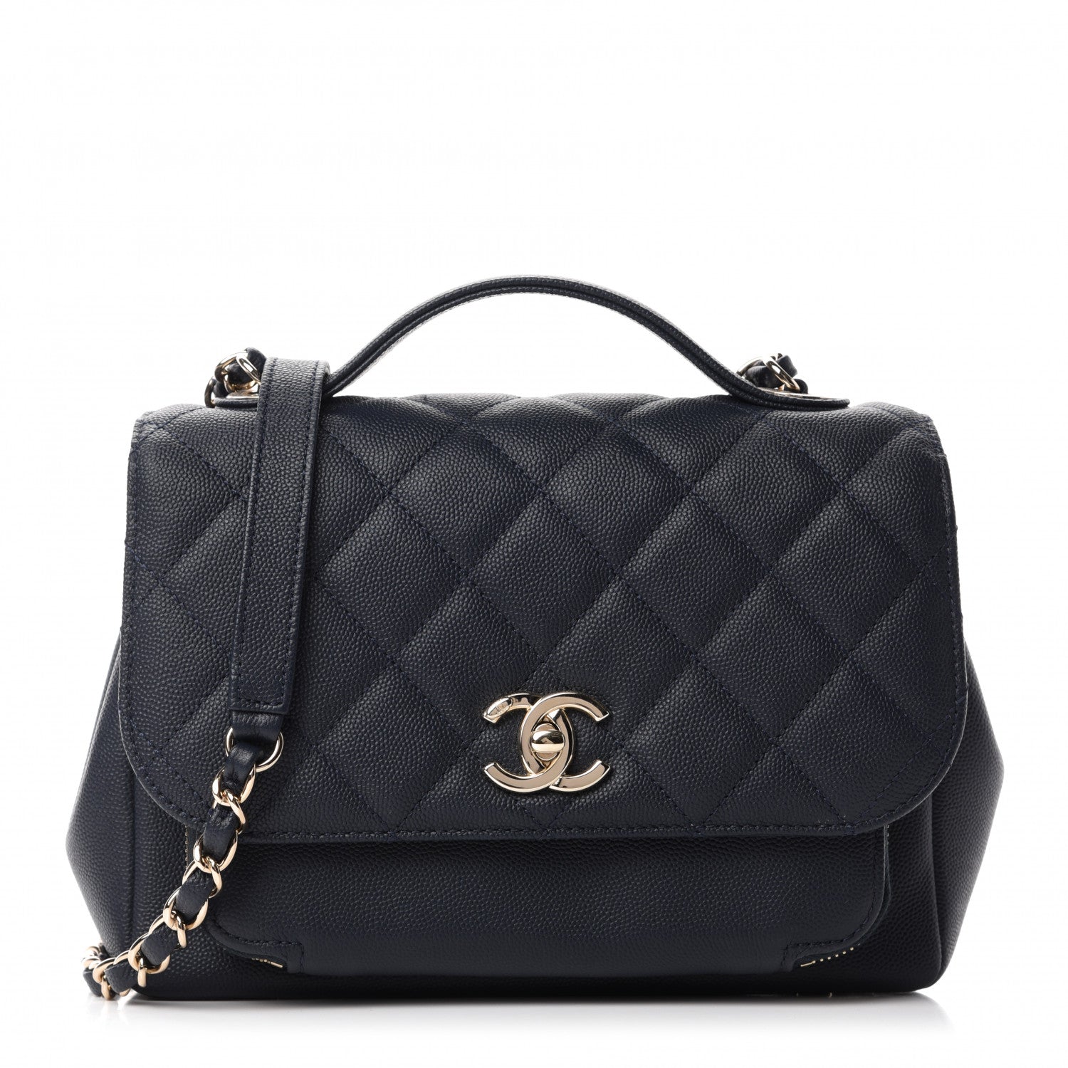 Chanel Caviar Quilted Medium Business Affinity Flap Navy 1 of 10