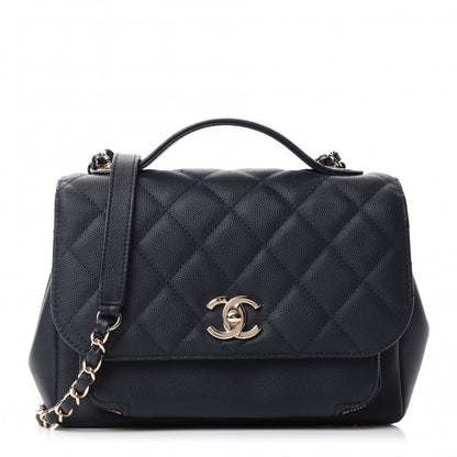 Chanel Caviar Quilted Medium Business Affinity Flap Navy 1 of 10
