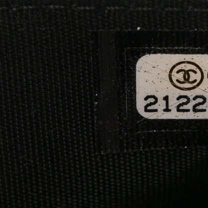Chanel Lambskin Quilted Boy Wallet On Chain WOC Black 8 of 11