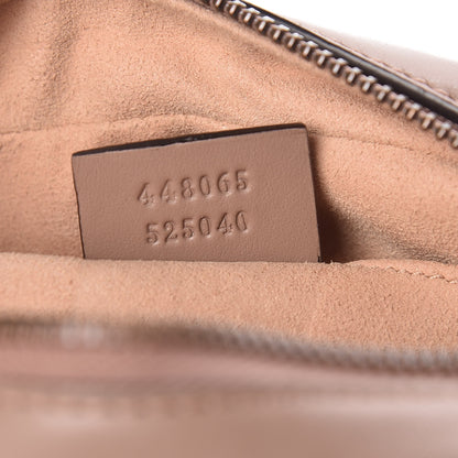 Gucci Calfskin Matelasse Mini GG Marmont Chain Shoulder Bag Nude 7 of 9