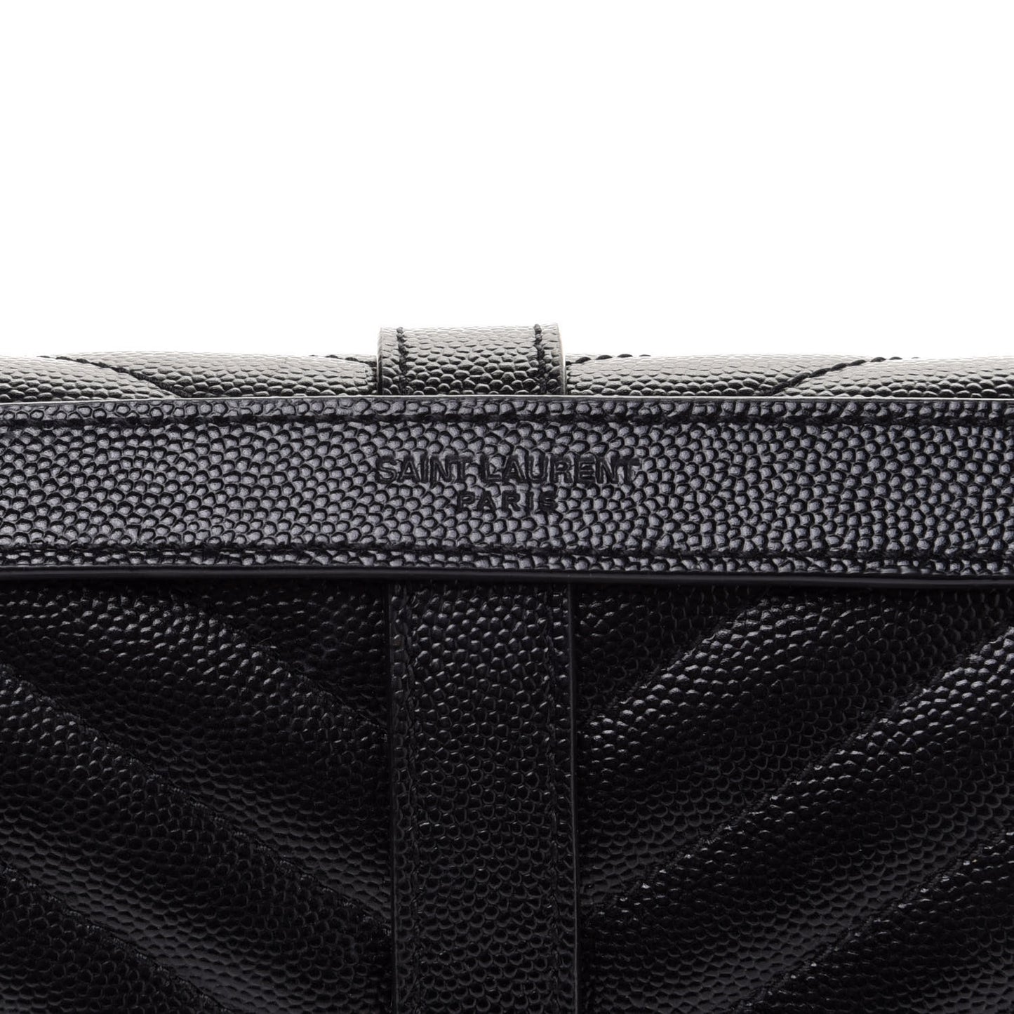 Grain De Poudre Textured Mixed Matelasse Large Triquilt Monogram Satchel Black