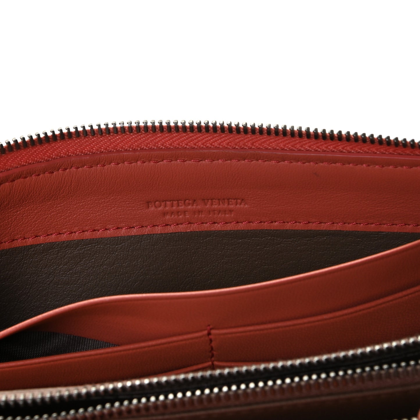 Nappa Intrecciato Zip Around Wallet Pompei