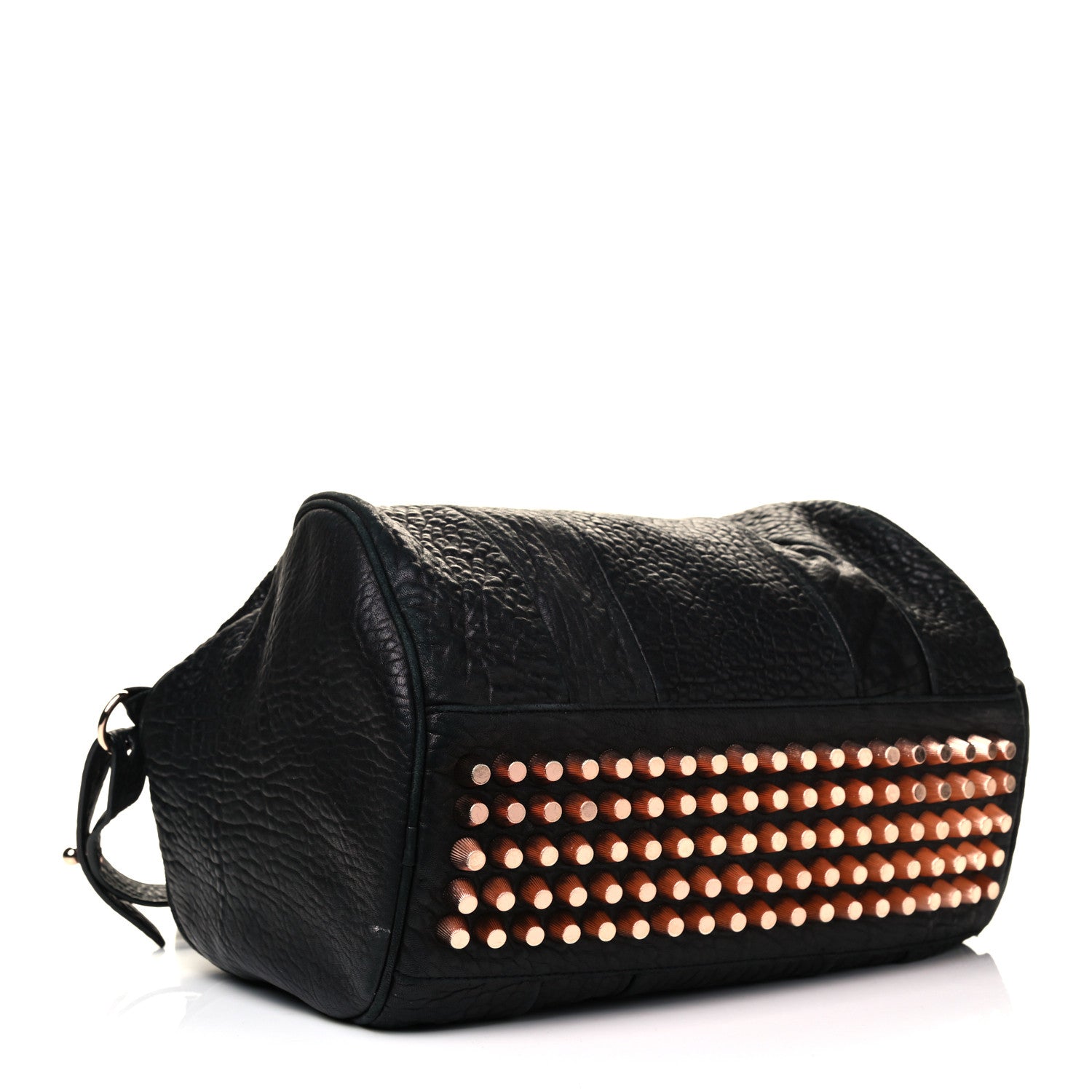 Alexander Wang Pebbled Lambskin Rocco Black Rose Gold Hardware 3 of 4