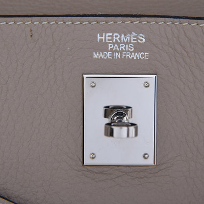 Hermes Taurillon Clemence Kelly Retourne 35 Gris Tourterelle 24 of 80