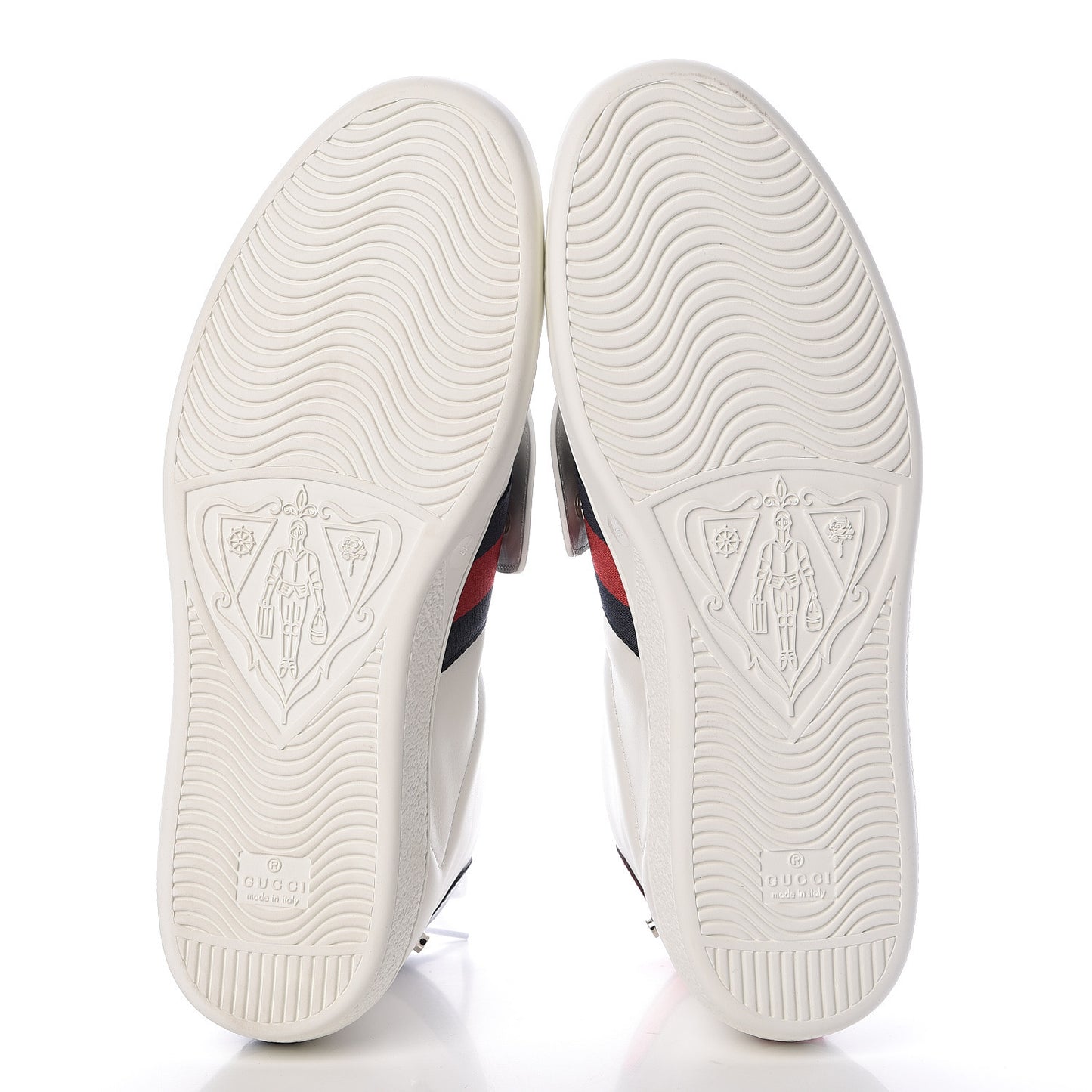 Calfskin Ayers Embroidered Web Mens Ace Removable Patches High Top Sneakers 11 White