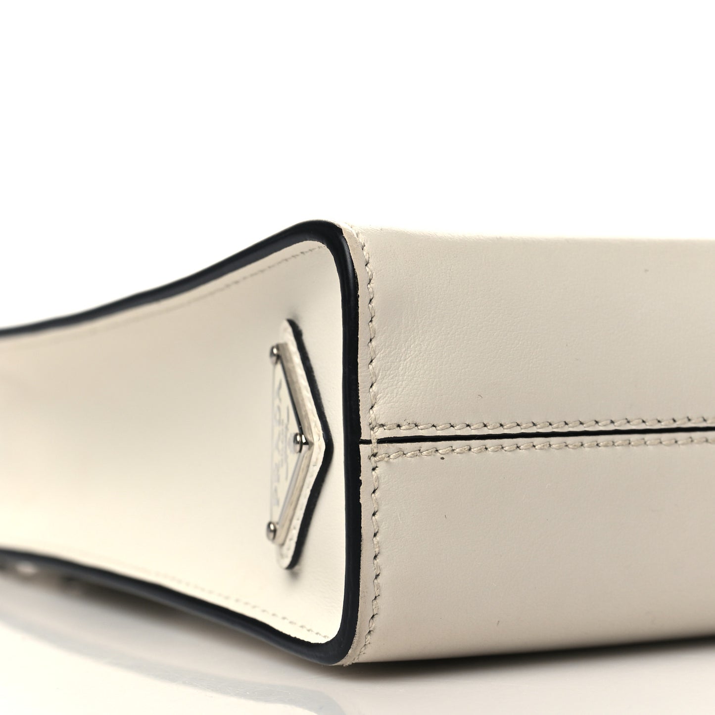 Soft Calfskin Small Shoulder Bag Bianco