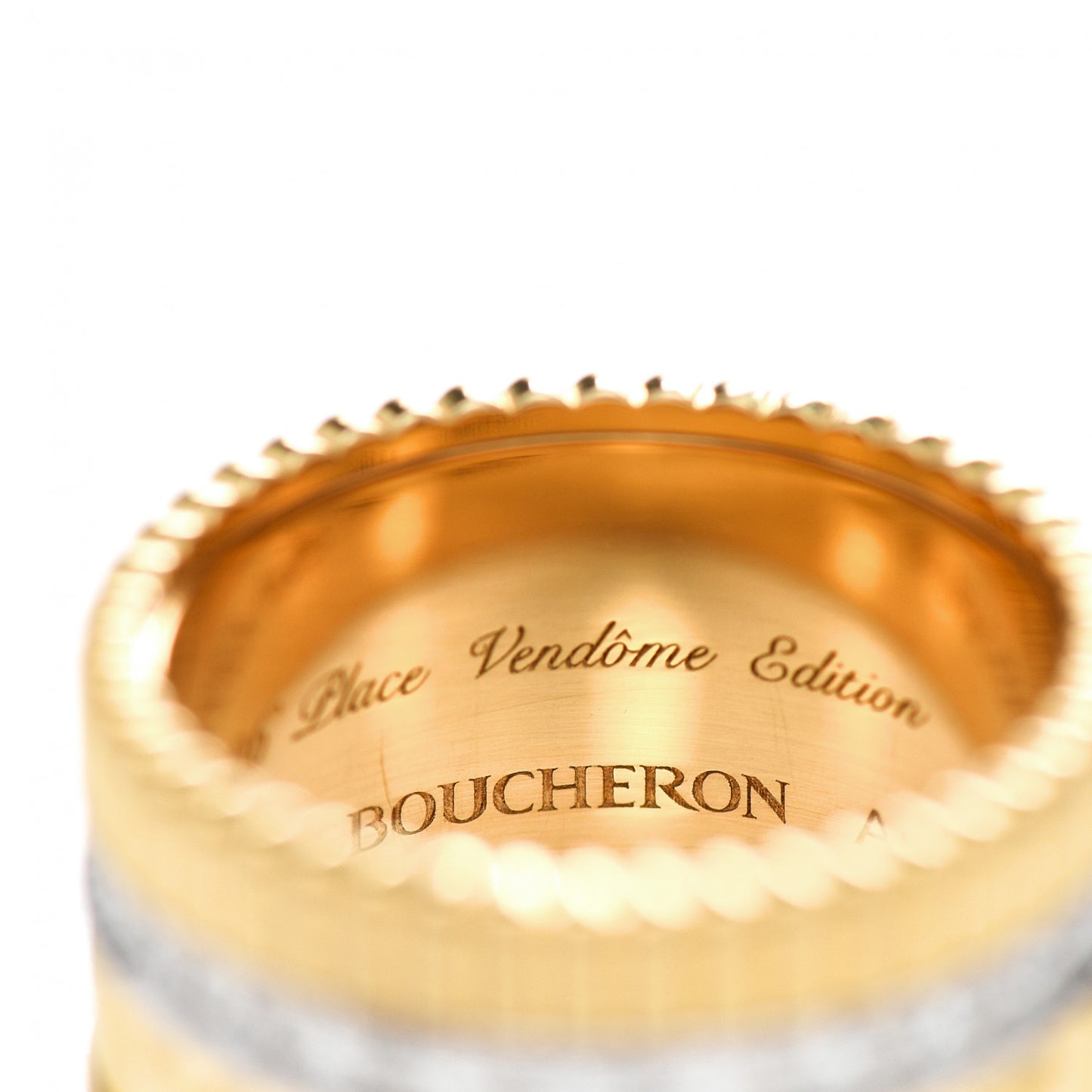 18K Yellow White Gold Diamond Quatre Radiant Edition Ring 54 6.75