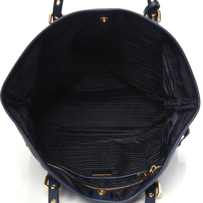 Prada Tessuto Nylon Saffiano Tote Baltico 5 of 10