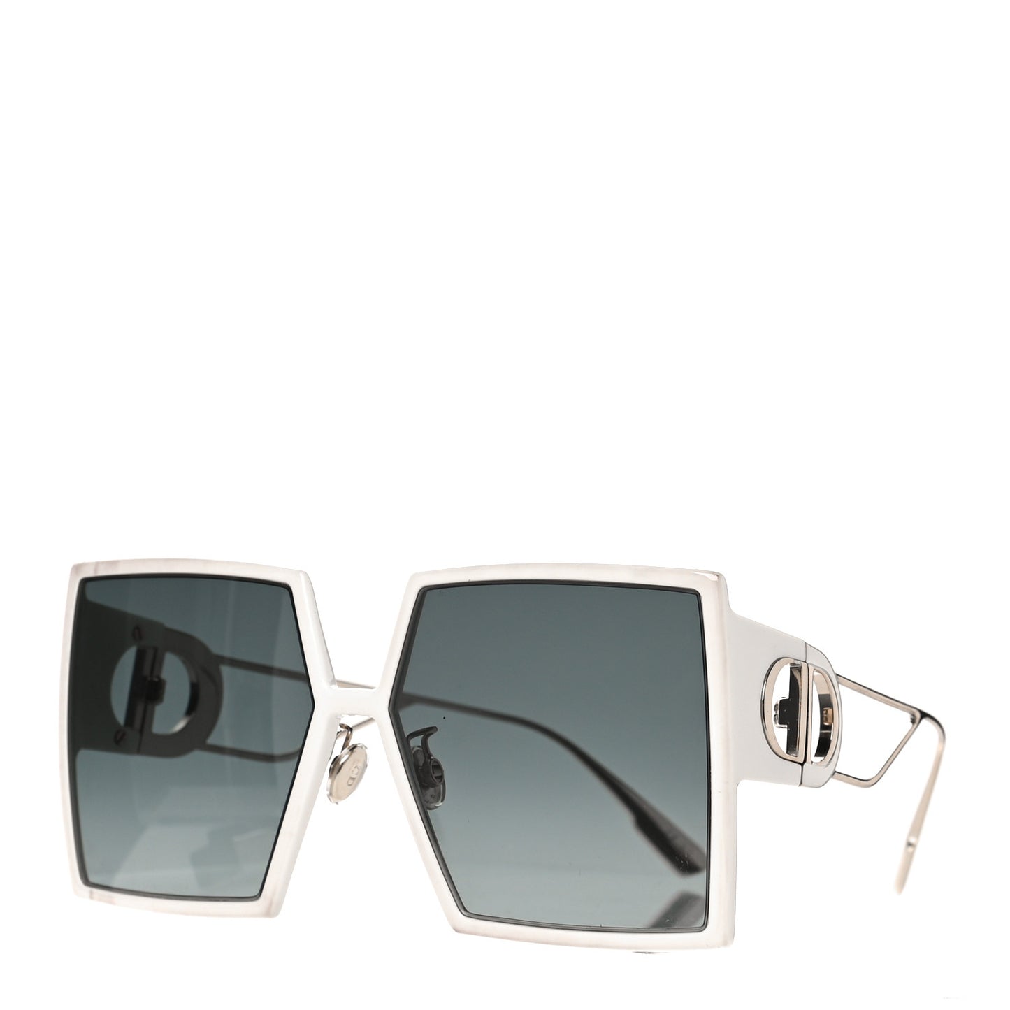 Square 30 Montaigne Sunglasses White