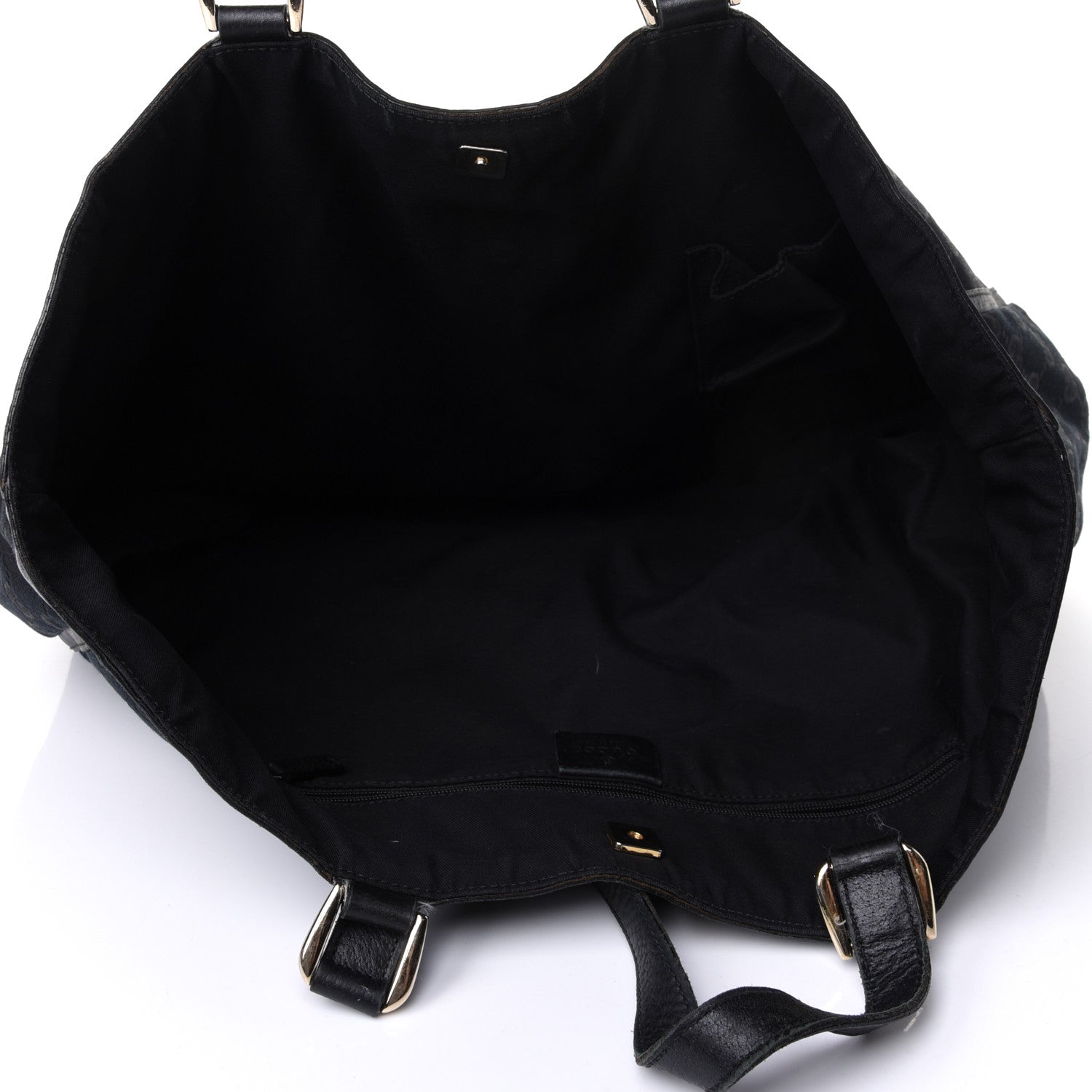 Gucci Monogram Large Abbey Tote Black 4 of 4