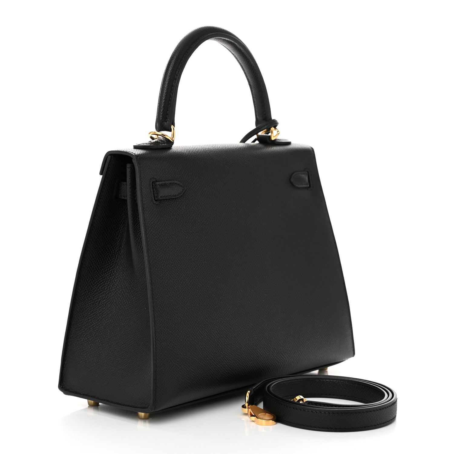 Hermes Epsom Kelly Sellier 25 Black 3 of 11