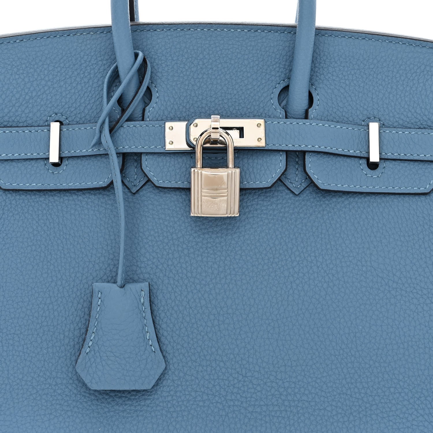 Hermes Togo Birkin 25 Azur 8 of 12
