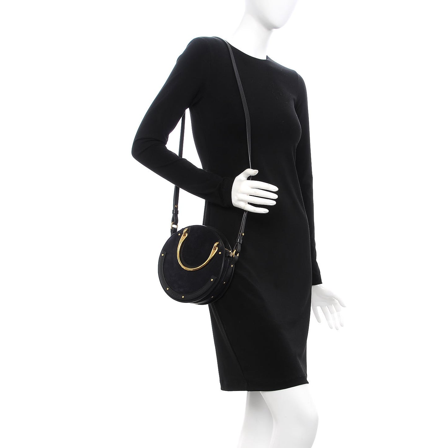 Calfskin Suede Small Pixie Bag Full Blue