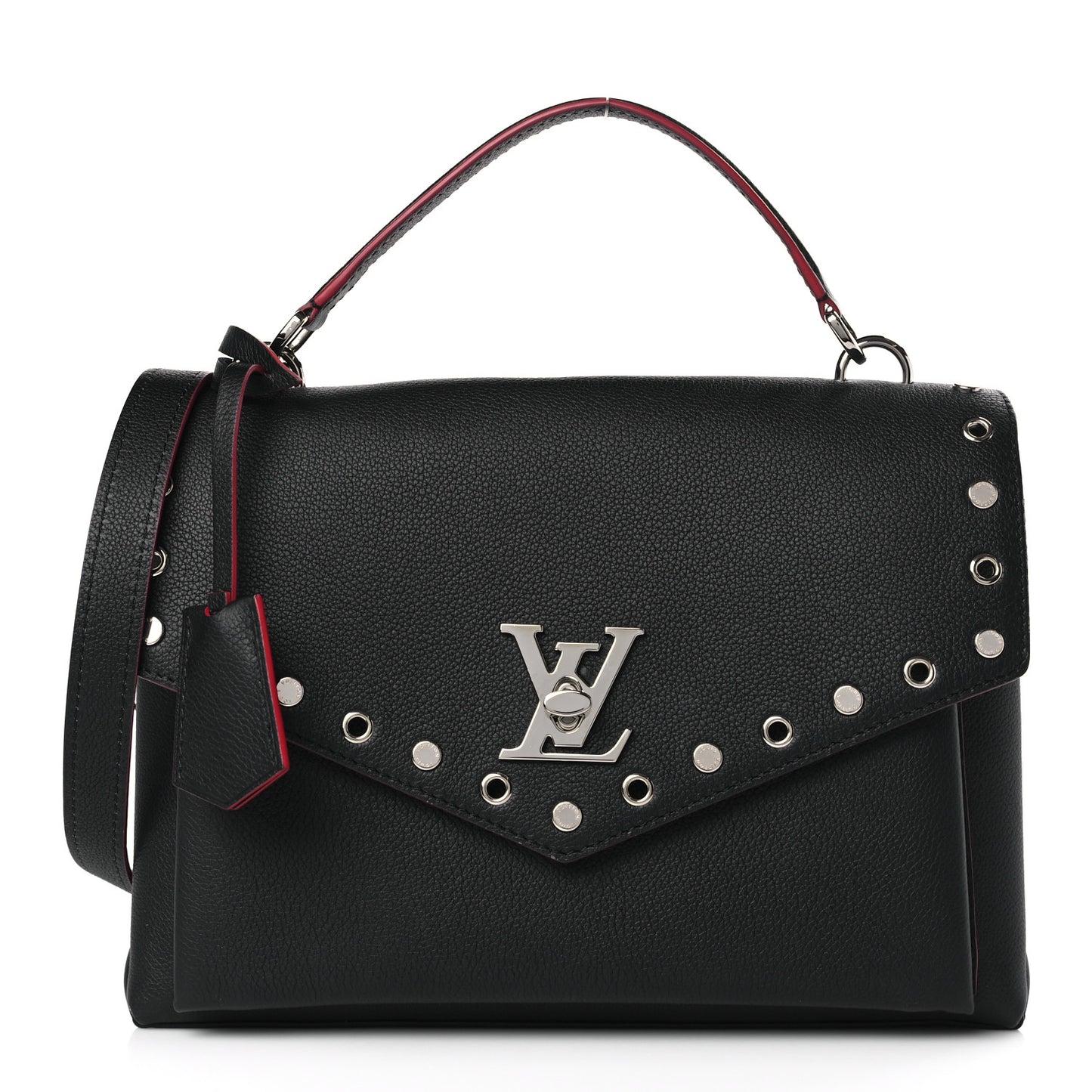 Soft Calfskin My Lockme Rivets Black