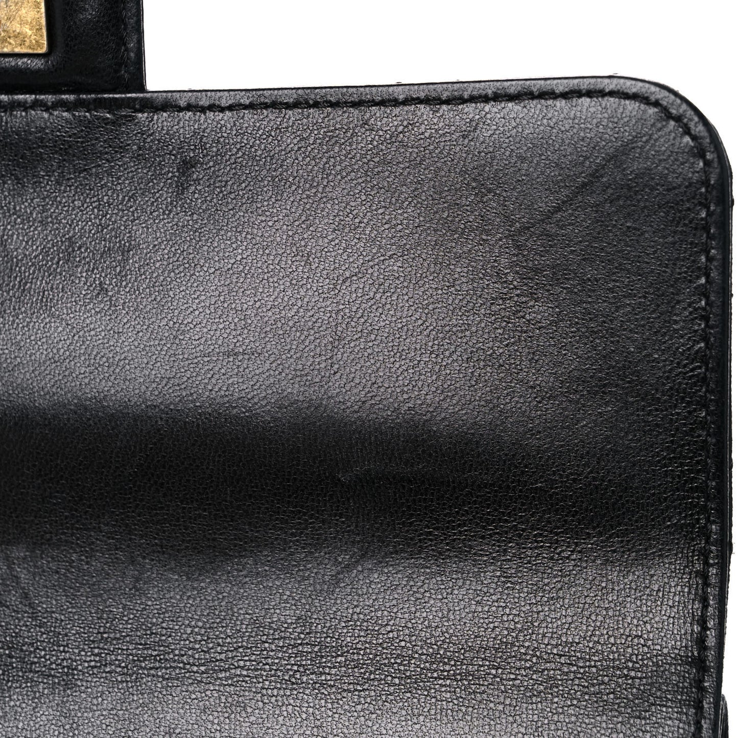 Lambskin Quilted Medium Crossing Times Flap Black