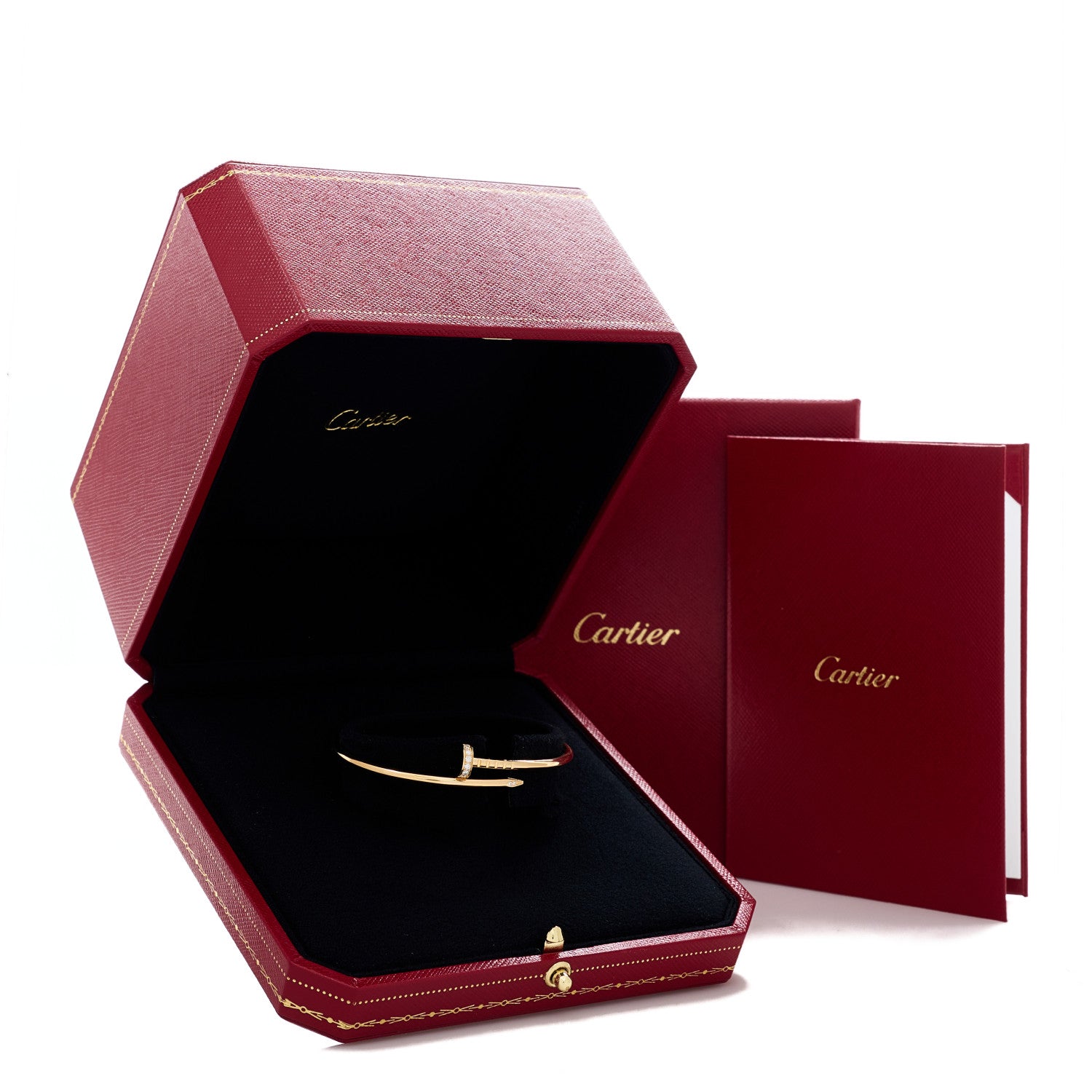Cartier 18K Yellow Gold Diamond Small Juste Un Clou Bracelet 15 4 of 4