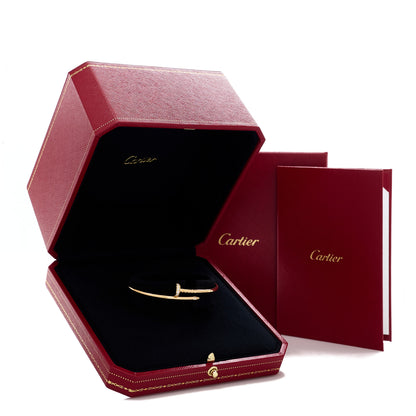 Cartier 18K Yellow Gold Diamond Small Juste Un Clou Bracelet 15 4 of 4