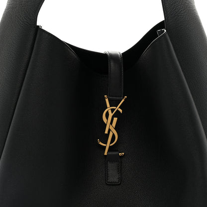 Saint Laurent Smooth Calfskin Large Le 5 A 7 Soft Hobo Black 8 of 10
