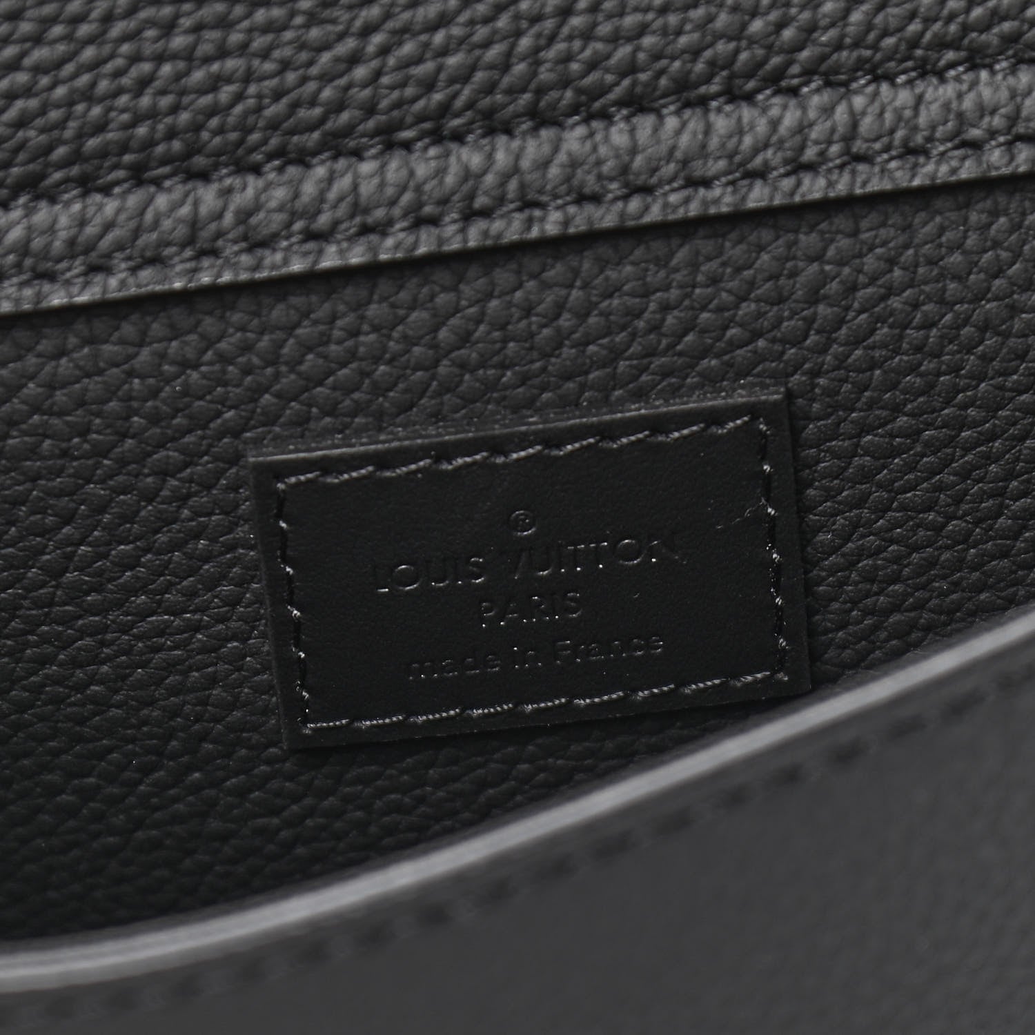 Louis Vuitton Grained Calfskin Aerogram Slingbag Black 10 of 13