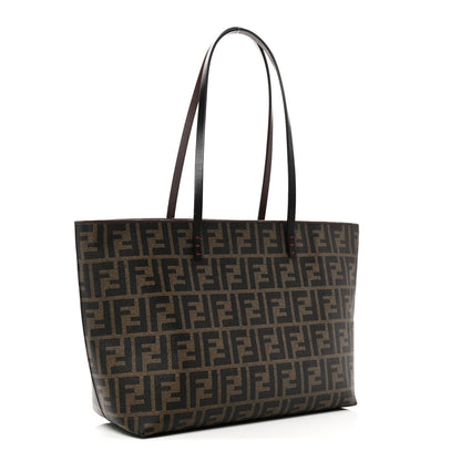 Fendi Zucca Spalmati Small Roll Tote Tobacco Fuxia 3 of 9