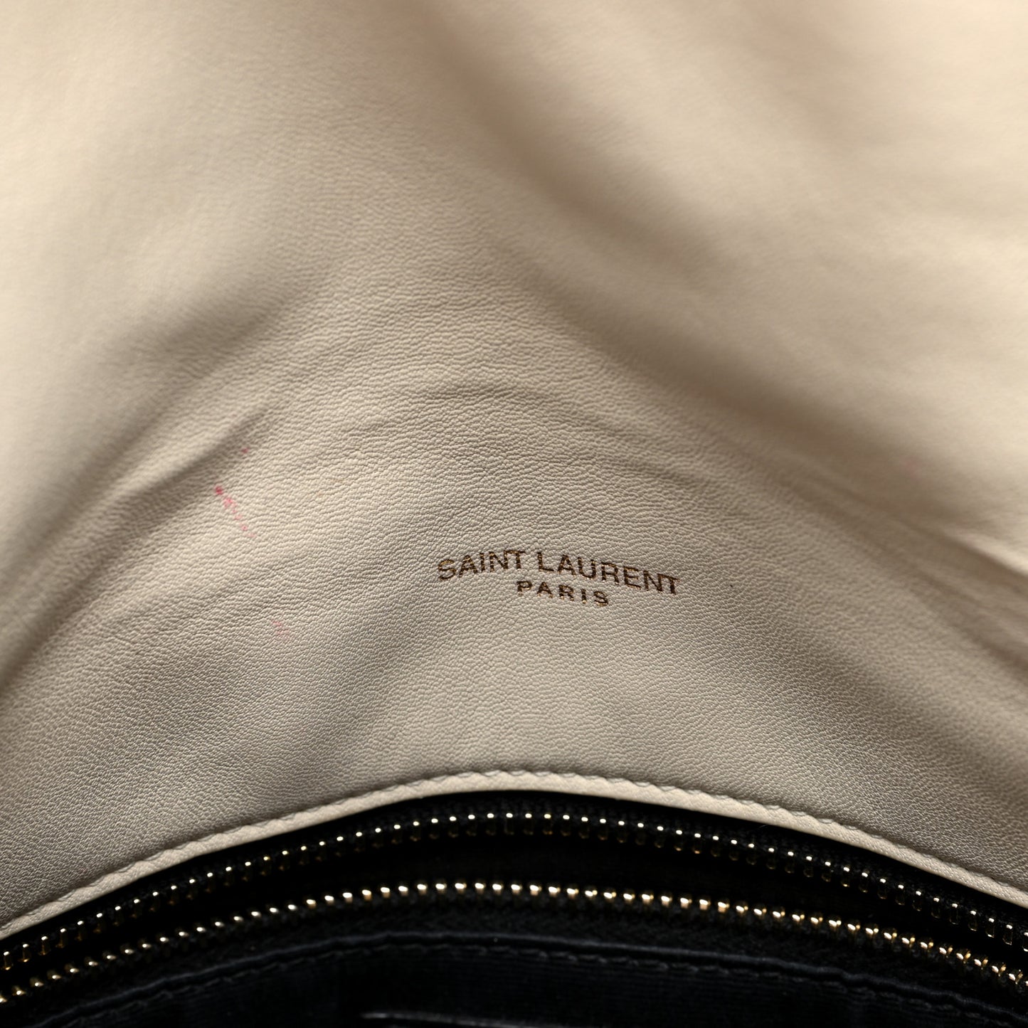 Lambskin Quilted Small Loulou Puffer Monogram Chain Satchel Blanc Vintage
