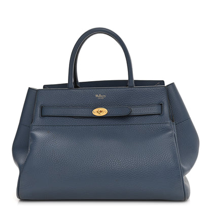 Mulberry Heavy Grain Small Belted Bayswater Tote Blue 1 of 15