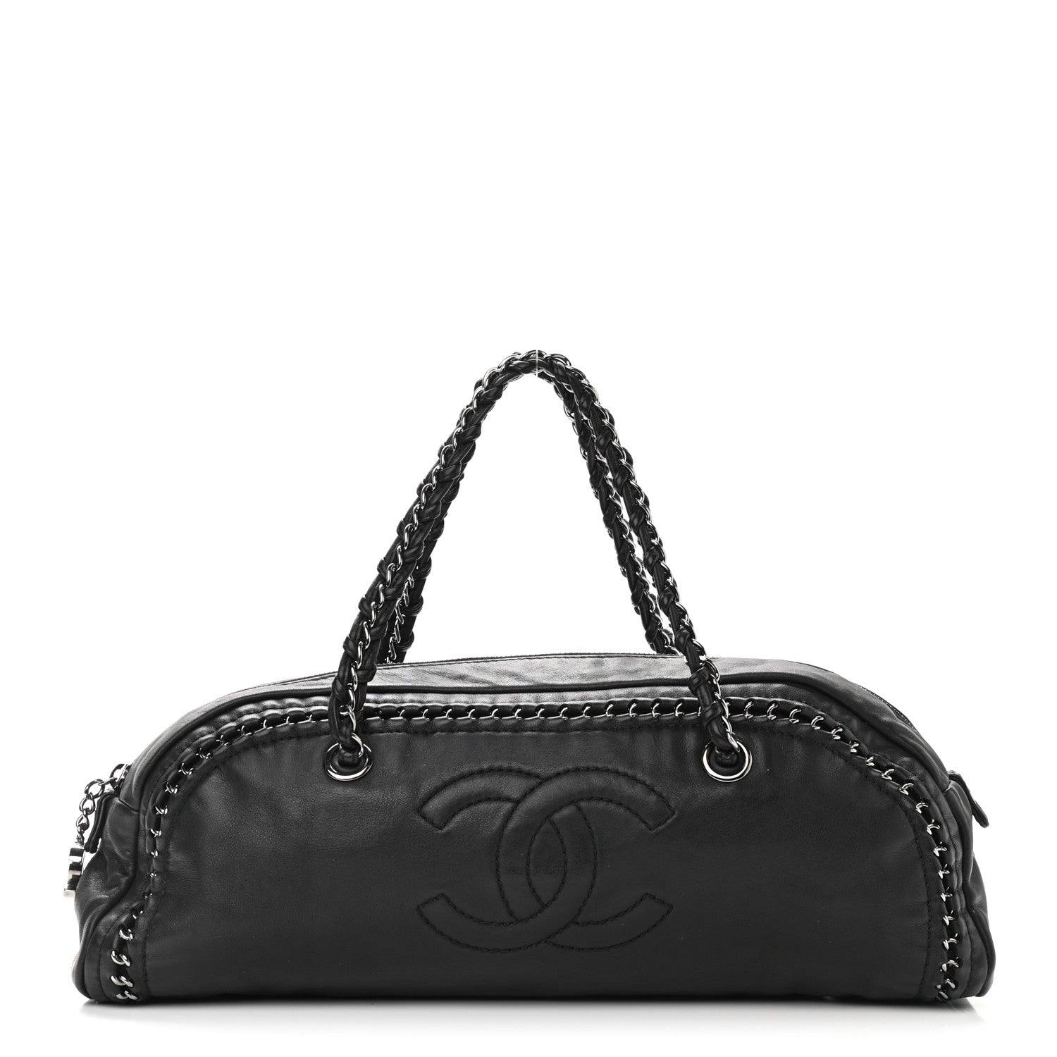 Chanel Smooth Calfskin Luxe Ligne Petit Bowler Black 1 of 10