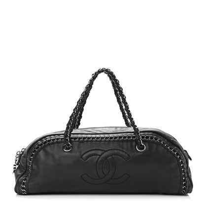 Chanel Smooth Calfskin Luxe Ligne Petit Bowler Black 1 of 10