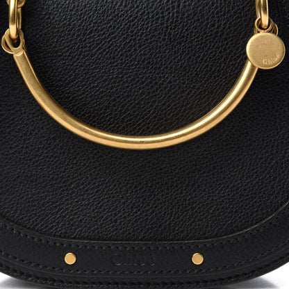 Chloe Calfskin Suede Small Nile Bracelet Bag Black 10 of 10