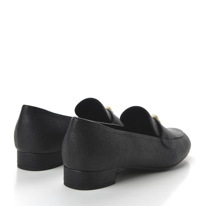 Chanel Calfskin CC Mocassin Loafers 38.5 Black 4 of 9
