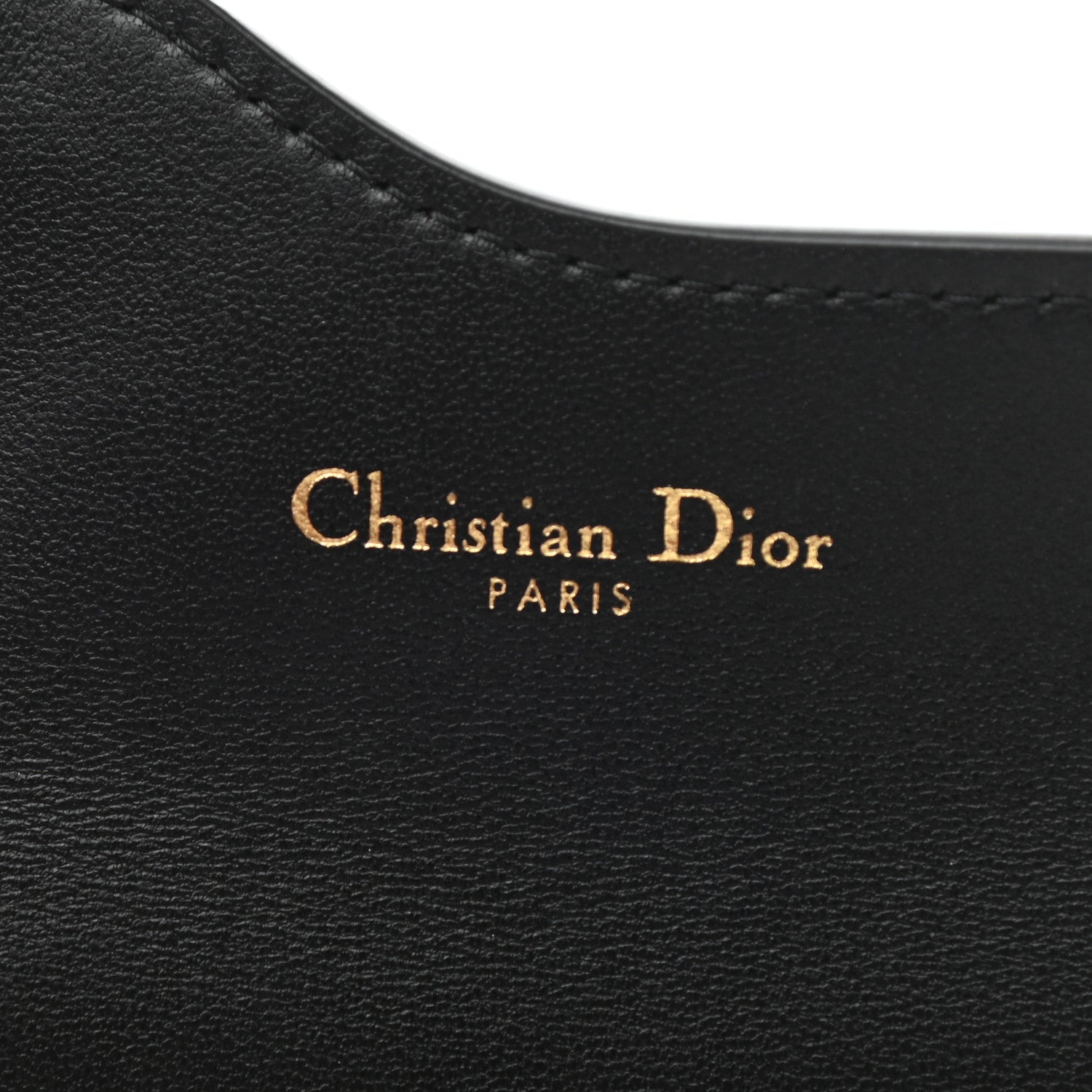 Christian Dior Goatskin Saddle Card Holder Black 6 of 8