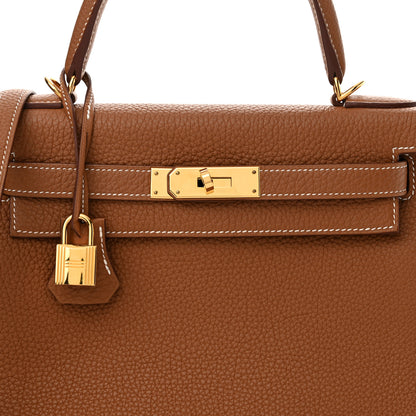 Hermes Togo Kelly Retourne 28 Gold 8 of 12