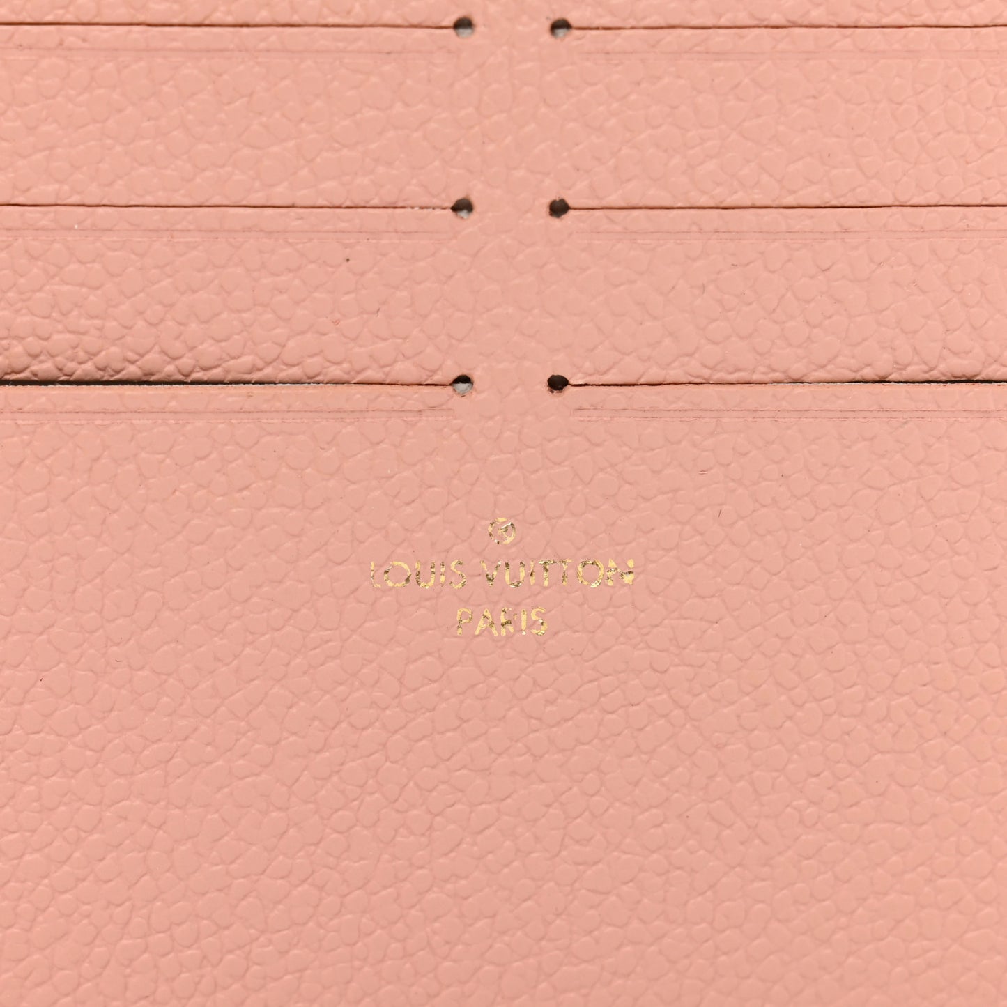 Calfskin Felicie Card Holder Insert Rose Ballerine