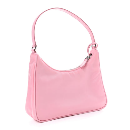 Prada Re-Nylon Saffiano Mini Re-Edition 2005 Bag Rosa 2 of 4