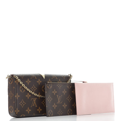Louis Vuitton Monogram Lovely Birds Pochette Felicie Chain Wallet 5 of 10