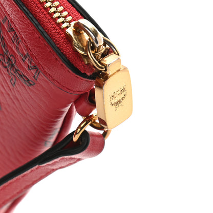 MCM Visetos Medium Liz Reversible Shopper Tote Ruby Red 13 of 21