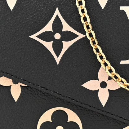 Louis Vuitton Empreinte Monogram Giant Felicie Pochette Black Beige 10 of 12
