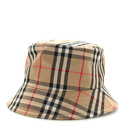 Burberry Technical Cotton Vintage Check Bucket Hat XL Archive Beige 1 of 7
