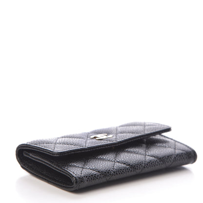 Chanel Caviar Quilted Flap Card Holder Black 4 of 9