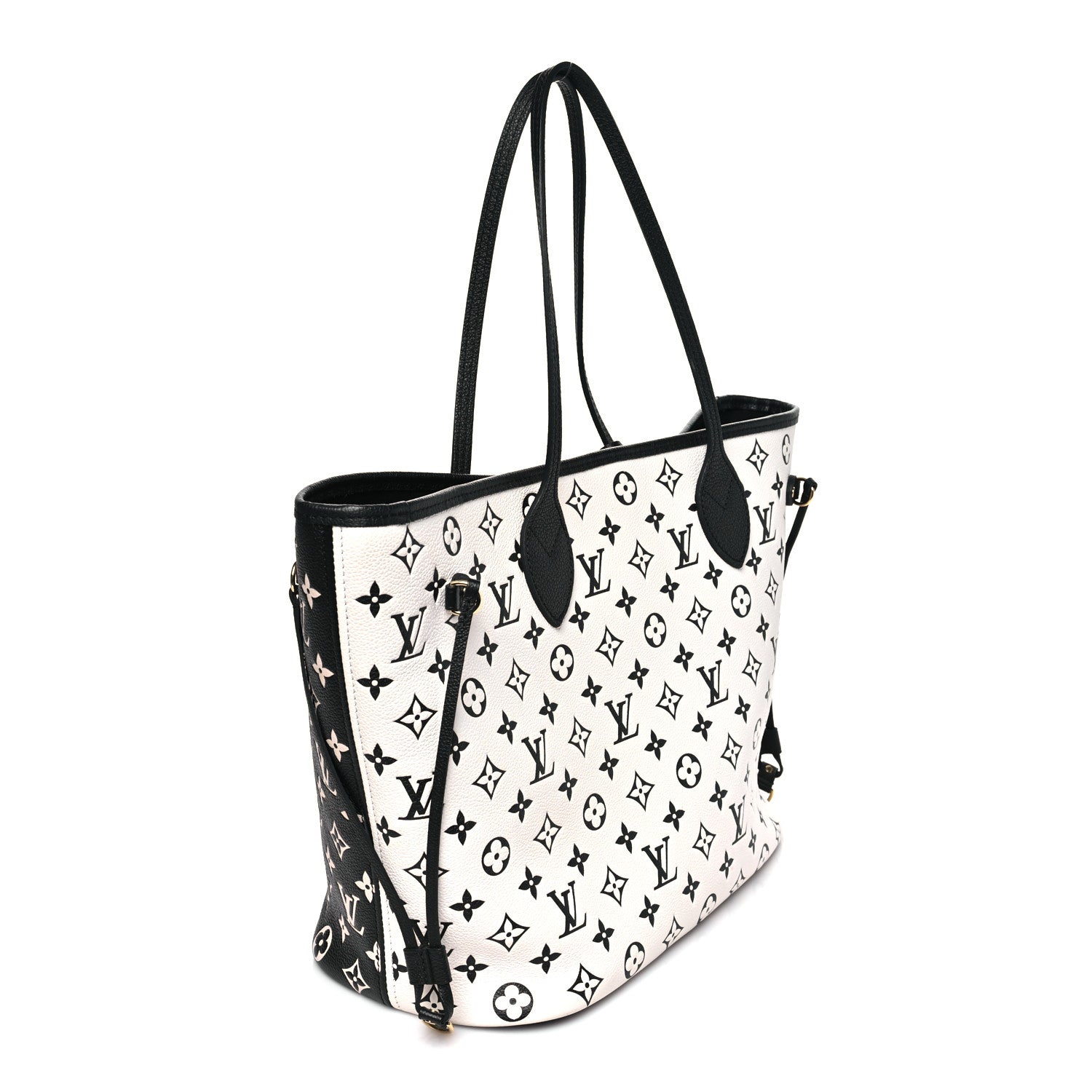 Louis Vuitton Empreinte Spring In The City Neverfull MM Black White Pink 3 of 9