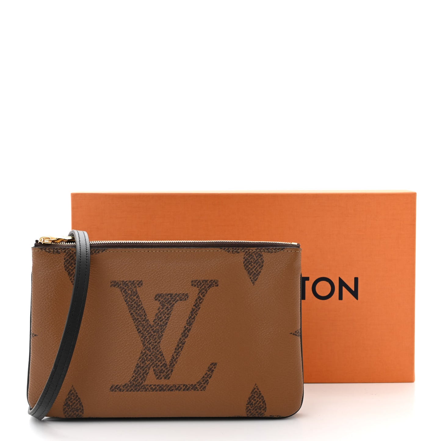 Reverse Monogram Giant Double Zip Pochette