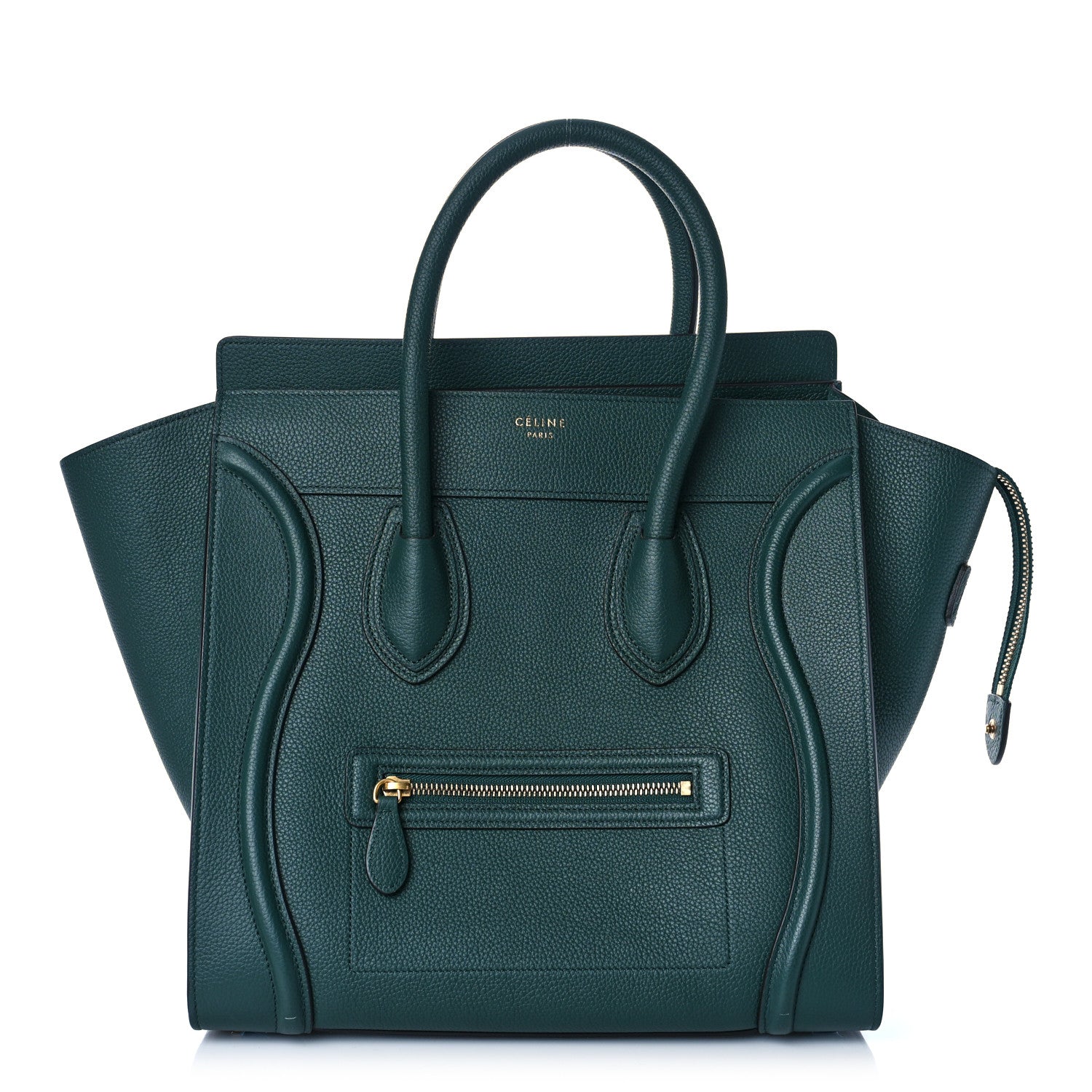 Celine Drummed Calfskin Mini Luggage Amazone 1 of 8