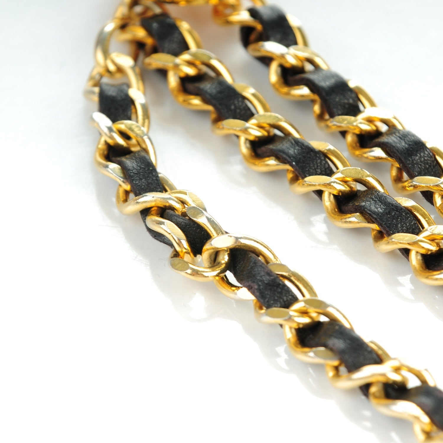 Chanel Lambskin Chain CC Medallion Belt Black Gold 5 of 7