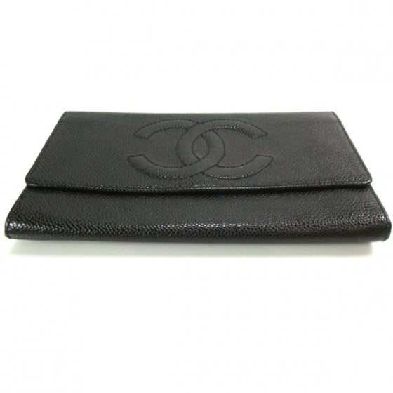Chanel Caviar CC Flap Wallet Black 4 of 5