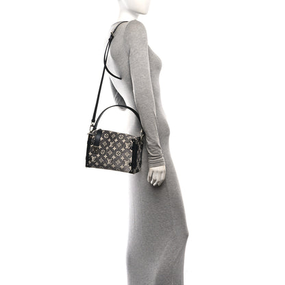 Louis Vuitton Monogram Jacquard Denim Side Trunk Grey 2 of 9