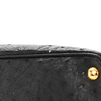 Prada Ostrich Tote Black 13 of 13