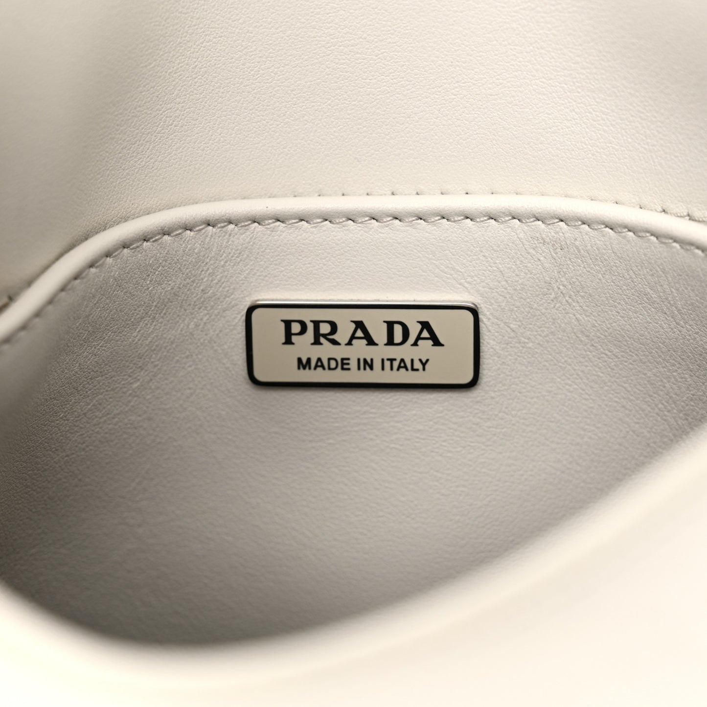 Spazzolato Cleo Flap Shoulder Bag White