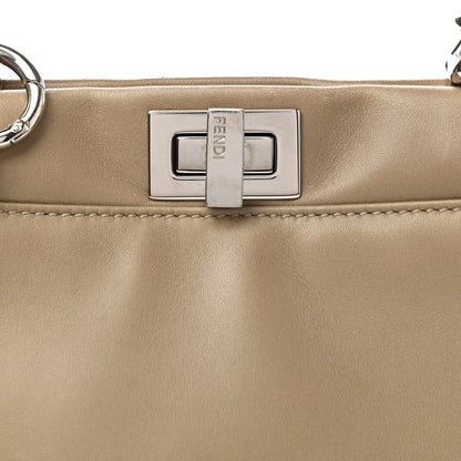 Fendi Nappa Mini Peekaboo Iconic Satchel Tortora 10 of 10